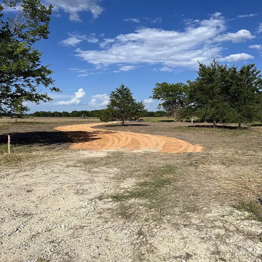 Gravel Driveway Project - BEDIAS TEXAS finished topping