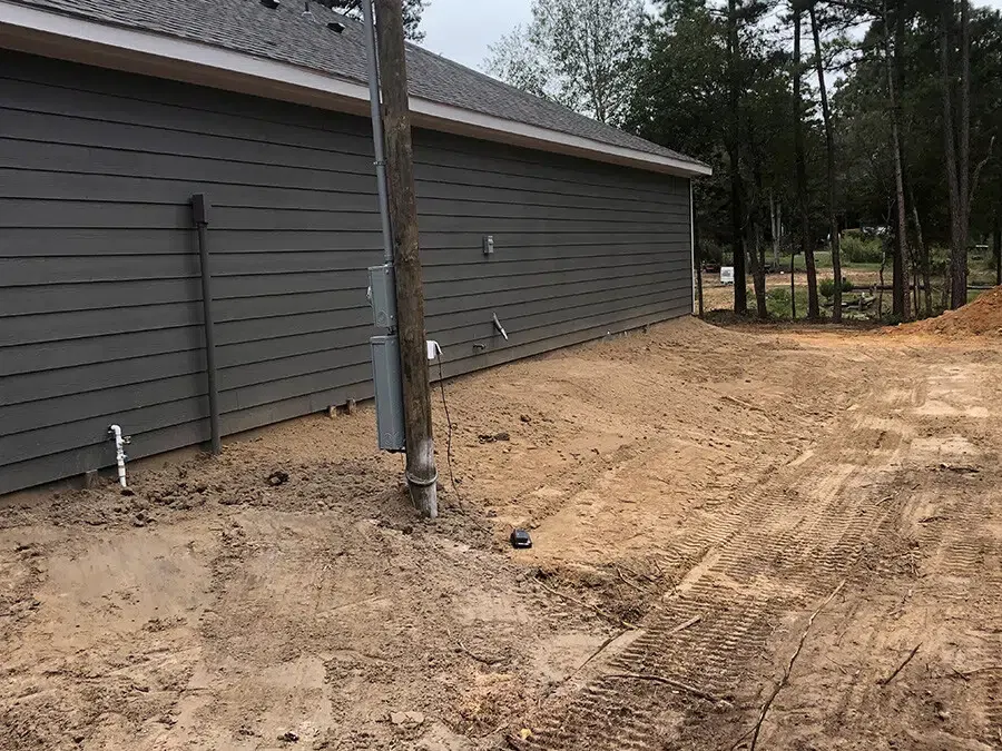 New Construction finish grade