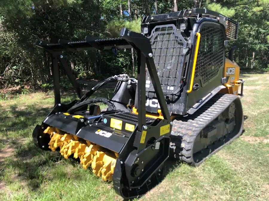 Skid Steer with Brush Hawg attachment