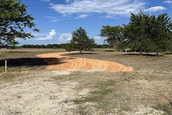 Gravel Driveway Project - BEDIAS TEXAS finished topping